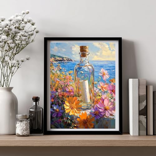Diamond Art Kits for Adults, Wishing Bottle Diamond Painting, 12x16 Inch - color: 06-Wishing Bottle