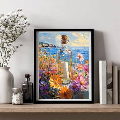 Diamond Art Kits for Adults, Wishing Bottle Diamond Painting, 12x16 Inch - color: 06-Wishing Bottle