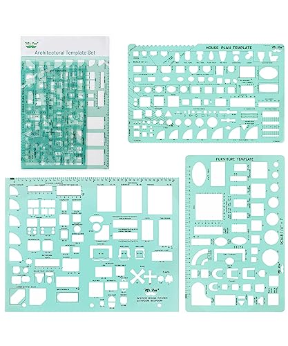 Mr. Pen- House Plan, 3 pcs, Interior Design and Furniture Templates - color: Green, size: 3 pcs