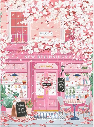 Diamond Art Kits for Adults, Diamond Painting Kits for Beginner, 5D Pink Cute Book Store DIY Funny Diamond Dots Full Drill Crafts for Gem Art Dot Art for Adults Home Wall Decor for Teens 12x16 inch - color: DP03703