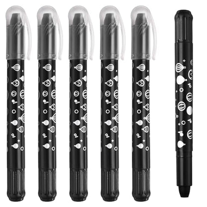 PATIKIL Watercolor Gel Crayon, 6Pcs Twist Coloring Black Crayon - color: Black