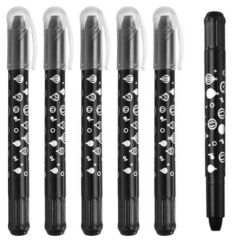 PATIKIL Watercolor Gel Crayon, 6Pcs Twist Coloring Black Crayon - color: Black