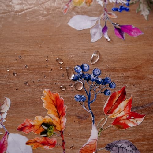 Clear Table Cover Protector Birds Vinyl Table Cloth, 60"x84" | Dining Room, Kitchen Meals, Tabletop Protection, Easy Cleanup, Brunch, Parties, Holiday Gatherings, Everyday Use - color: Birds, size: 60" x 84" (Rectangular)