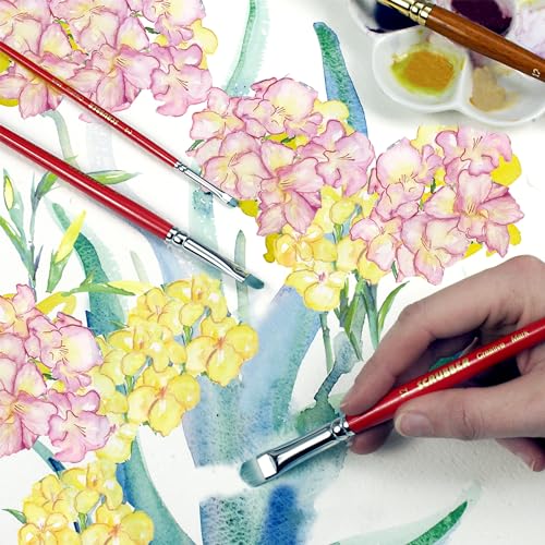 Creative Mark Scrubber Watercolor Brushes - Professional Watercolor Brushes for Scrubbing, Blotting, Re-Shaping Edges, and More! - # 6 - size: #6