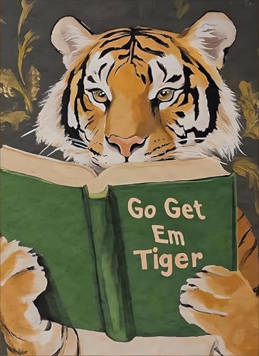 LILEIDECO Diamond Art Kits for Adults, Tiger Diamond Painting Kits for Beginner DIY 5D Animals Full Drill Diamond Dots Crafts for Home Wall Decor Gifts 12x16 Inch - color: BL78