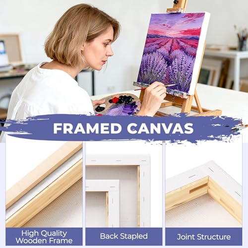 Blank Framed Canvas Wall Art - Premium White Canvas for DIY Art and Custom Painting (9 * 12-1) - size: 9*12-1