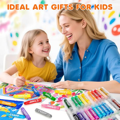 Tempera Paint Sticks, 36 Color Washable Solid Paint Sticks for Kids Toddler | Painting Art Supplies for Classroom School Students & Home, Non-Toxic, Quick Drying, Back to School Supplies Bulk