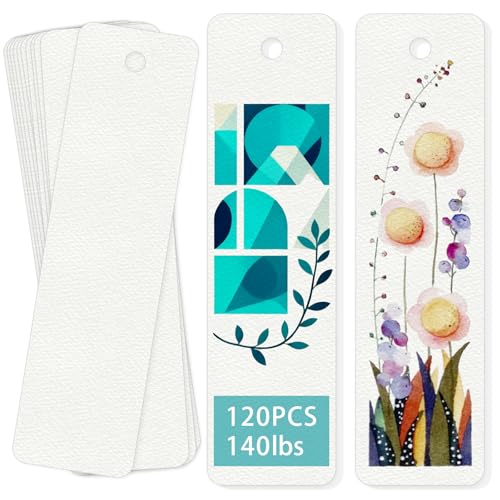 120 Sheets Watercolor Paper, 1.9" x 5.9" 140 lb/300 GSM Cold Press Watercolor Paper Bulk White Water Color Paper for Artists Watercolor Drawing - size: 1.9 x 5.9 inch