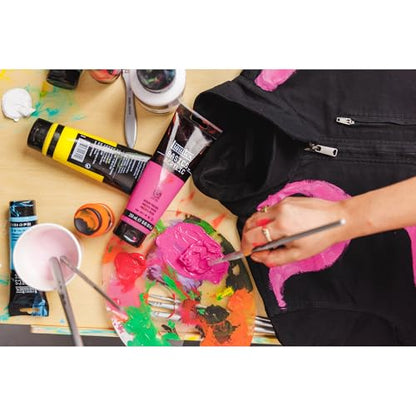Liquitex BASICS Acrylic Paint, 4-oz Tube, Metallic Purple | Medium Viscosity, Satin Finish, Lightfast, Fine Art Pigments, Range of Opacities, Easy Blending - color: Metallic Purple, size: 4 Fl Oz (Pack of 1)
