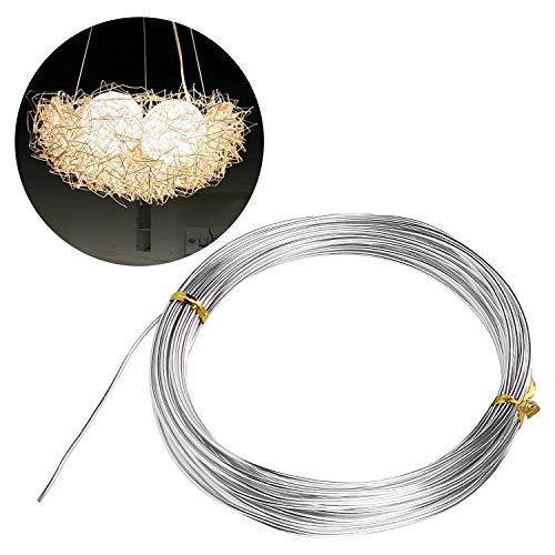 4 Pack 16 Gauge Aluminum Wire 131.2Ft Silver Aluminum Wire 1.5mm Metal Craft Armature Bendable Wires Metal 16 Gauge Wires for Jewelry Making Craft Dolls Skeleton DIY(32.8 Per Roll, 4 Rolls) - size: 16 Gauge Wire D1.5mm