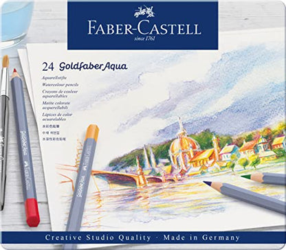 Faber-Castell Creative Studio Goldfaber Watercolor Pencils (24 Count) - size: 24 Count (Pack of 1)