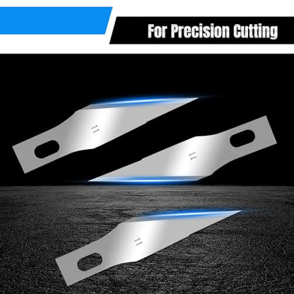 120 Pcs Exacto Knife Blades, #11 Sharp Corner High Carbon Steel Hobby Knife Blade Refills Hobby Knife Replacement Blades for Craft, Scrapbooking, Stencil - size: #11 Sharp Angle