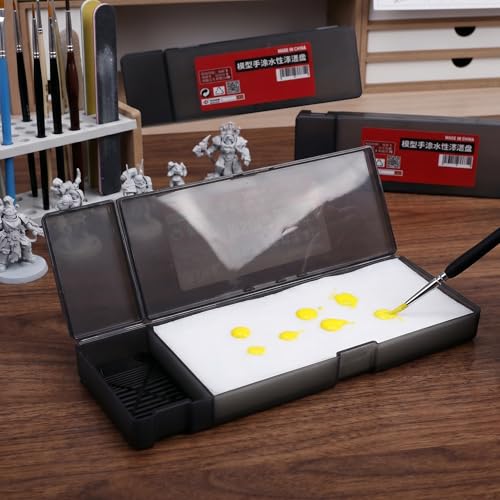 Wet Palette for Acrylics – Airtight Lid, 48hr Moisture, Miniature Ready