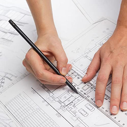 Geyee 10 Sheets Architectural Vellum Paper 18" x 24" Drafting Vellum Tracing White Translucent Drafting Paper Rag with Border and Title Block for Drawing Sketching Architecture Building