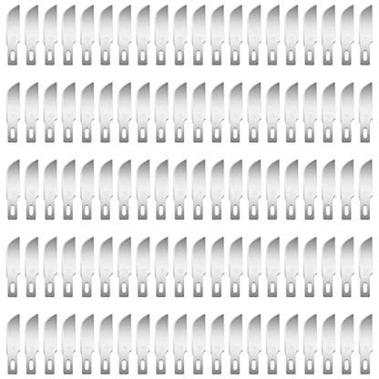 JETMORE 100 Pack Exacto Blades #10, Craft Knife Blades with Storage Box | High-carbon #10 edges handle carving and curved cuts, hobby knife blades store neatly, and craft blades fit standard handles - size: #10
