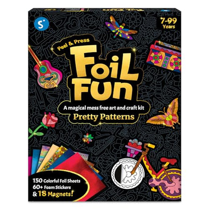 Skillmatics Foil Fun Pretty Patterns, Foil Art, Gift for Tweens & Adults