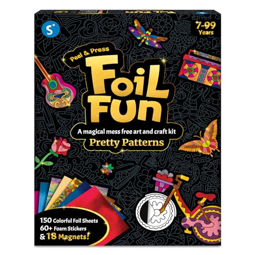 Skillmatics Foil Fun Pretty Patterns, Foil Art, Gift for Tweens & Adults