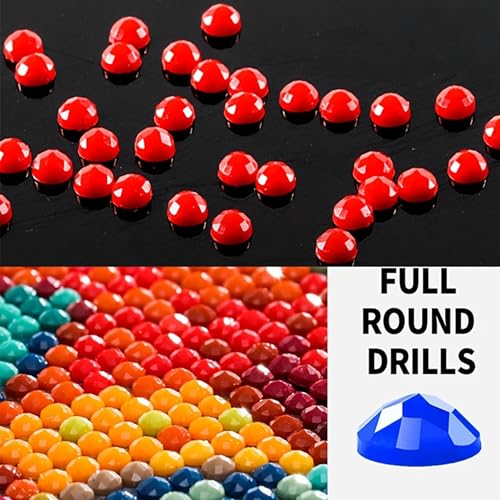 Happy Hallothanksmas Gnome Diamond Painting Kit,Diamond Art Kits for Adults | Halloween Thanksgiving Xmas, Gnome Diamond Mosaic Kits,Diy Craft kit,Large size 15.7x31.5inch,Gem Painting,Diamond Dots - color: AM886