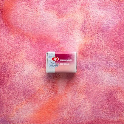 White Nights Limited Edition Granulation Metamorphoses Watercolor Collection of Professional Artist Grade Paints Vibrant Lightfast Colors by Nevskaya Palitra (Rose Dream) - color: Rose Dream