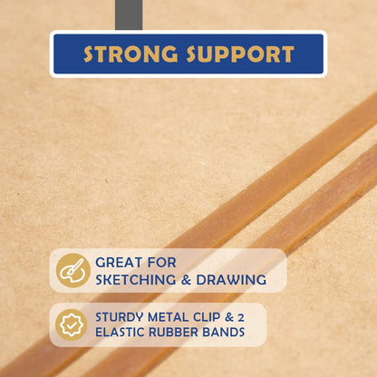 Falling in Art 23x26 Sketch Board with Sturdy Clip &Rubber Bands | Professional Art Drawing Board, Portable Artists Clipboard for Classroom, Studio Drawing, Outdoor Painting - size: 23X26"