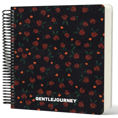 Hardcover Sketchbook,7.2"x8.3"Spiral Bound Drawing Pad,Midnight Roses | 150gsm(92lb)Acid-Free Thick Paper,Blank Art Journal for Adults,Artists&Beginners,Ideal for Sketching,Doodling and Mixed Media - color: midnight roses