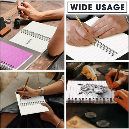 Jutom 18 Pcs Small Spiral Notebook Memo Pad 3x5, Glitter Pink - color: Glitter Pink