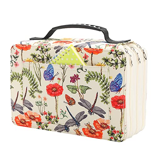 Lbxgap Marker Pen Organizer Case Lipstick Organizer 102 Slots Large Capacity with Handy Wrap Portable Multilayer Holder for Markers or Lipstick - color: White, size: 102