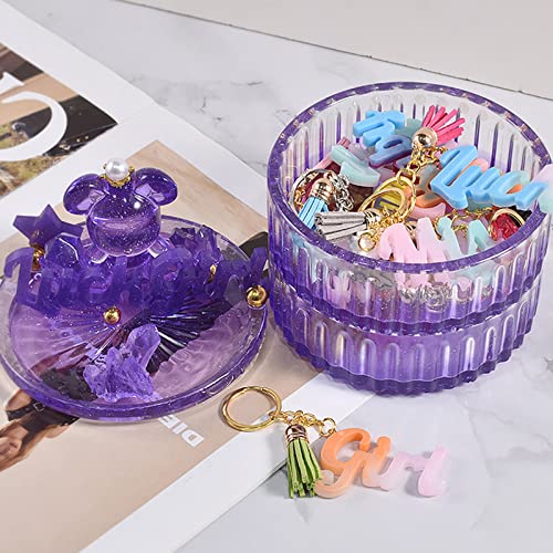 ZQYSIING Alphabet Resin Molds, Set of 2 Blessing Alphabet Keychain Molds | Conjoined Alphabet Silicone Molds for Epoxy Resin Casting, DIY Crafting Letter Keychain Bag Charms Jewelry Pendant - color: 2PCS Blessing Letter Molds
