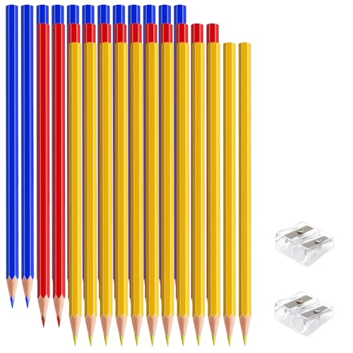 36 PCS Red Yellow Blue Colored Pencils, Pre-sharpened Professional Wooden Art Pencils Set for Artists Painting | Premium Drawing Sketching Supplies - color: redyellowblue