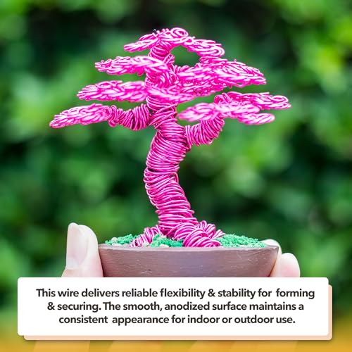 Mandala Crafts 12 Gauge Pastel Anodized Aluminum Craft Wire, 240 FT | Colored, Flexible, Bendable, for Bonsai, Armature, Sculpting, Wire Wrapping, Jewelry Making, Weather & Tarnish Resistant