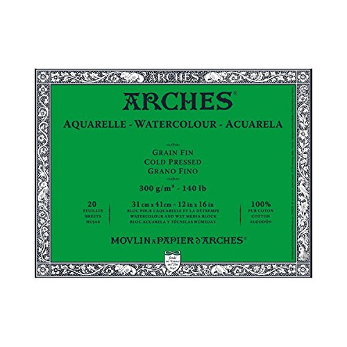 Arches Block 140Lb Cold Press 12X16