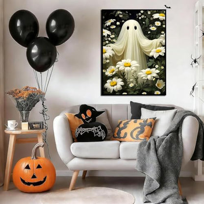 HHMATITS Halloween Ghosts Diamond Art Kits for Adults - color: Halloween-3