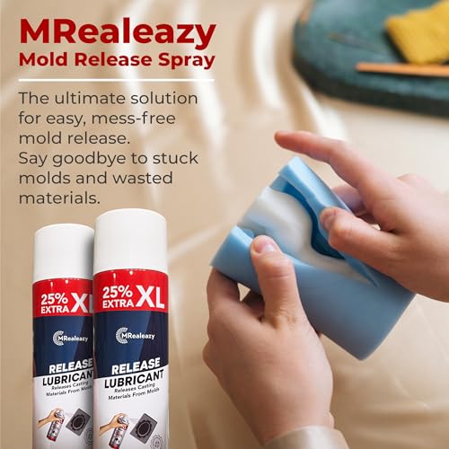 Silicone Mold Release Spray (Silicone-Based) (24x16.9 floz/500ml) - Resin & Epoxy Release Agent for Smooth Mold Removal with Ease, Universal Use on Almost All Molds - size: 24 Pack