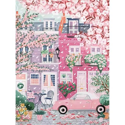 Paint by Numbers Kit for Adults,Cityscape DIY Paint by Number 16x20 In | Paint by Number for Beginner,Adult Paint by Number,HD Color Canvas,DIY Tool Kits,Stress Relief Craft,Great Gift,Without Frame - color: MT6132