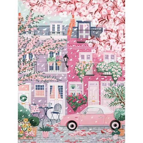 Paint by Numbers Kit for Adults,Cityscape DIY Paint by Number 16x20 In - color: MT6132