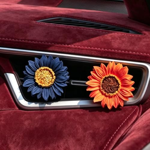 10 Pack Sun Flower Silicone Mold with Large-Eye Wicking Needle,Candlewick Soap Flowers Mold for DIY Tealight Candles Soaps Wax Epoxy Resin Concrete - color: 10PCS-SUNFLOWER