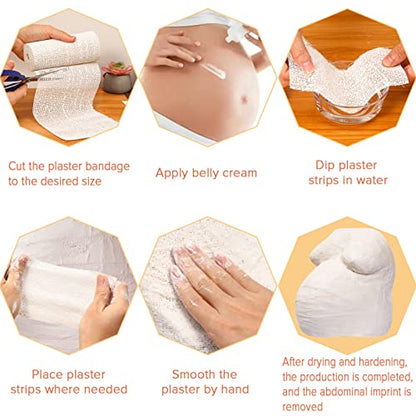 30ft - 211ft Plaster Cloth Rolls White Gauze Strips Wrap Bandages for Craft Belly Cast Mask Making Body Molds Scenery Art(12inch x 30 Feet, White) - color: White, size: 12 Inch x 30 Feet