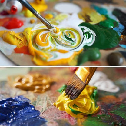 LIGHTWISH Oil Paint,24 x 20 ml / 0.67 oz, Vibrant Colors, Non-Toxic Oil Paints for Adult Beginners Professional Canvas Painting