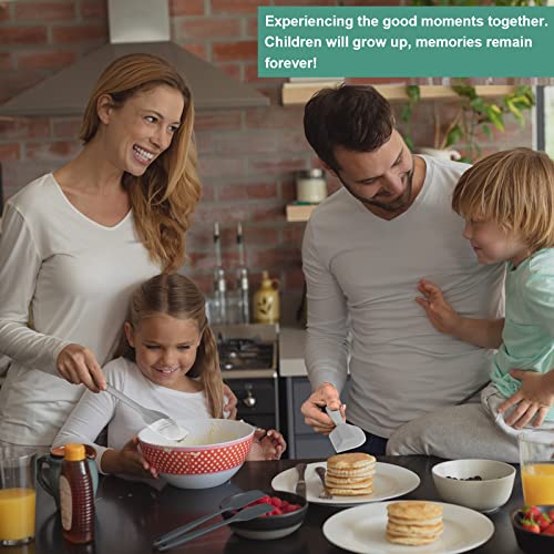 Silicone Spatula Set, Premium Spatulas Silicone Heat Resistant 2 Small & 2 Large Flexible Scraper for Nonstick Cookware, Rubber Spatula for Kitchen Mixing Baking Cooking Use, Soft Spatula - Gray - color: 2 small(dark-gray)+2 large(light-gray)