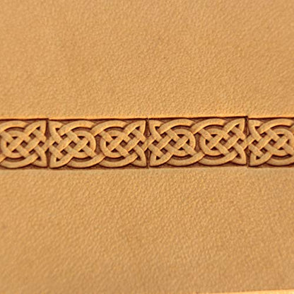 DandS ltd Leather Stamp Tool, Celtic, Professional Steel Craft Tool for Leatherworking, Embossing, Carving & Stamping Leather Projects, Belts Wallets & DIY Projects Compatible with Mallet #242 - color: Celtic 0.23" X 0.47"