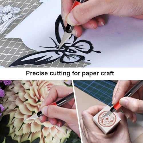 #2 Exacto Knife Blades(Pack of 60),Art Blades, Hobby Knife Blade Refills with Storage Case for Craft, Hobby, Scrapbooking, Cutting (#2) - size: #2-60pcs
