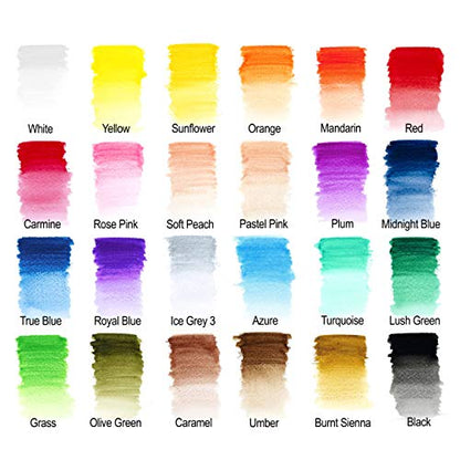 Winsor & Newton Studio Collection, Watercolor Pencils, Set of 24 - style: 24 Watercolor Pencils