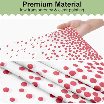 3 Packs Dot Disposable Table Cloth, 54 x 108 Inch Waterproof Plastic Tablecloth, Rectangle Pink Dots in White Table Covers for Picnic, Birthday, Party and Back to School - color: Pink in White, size: 54" x 108"