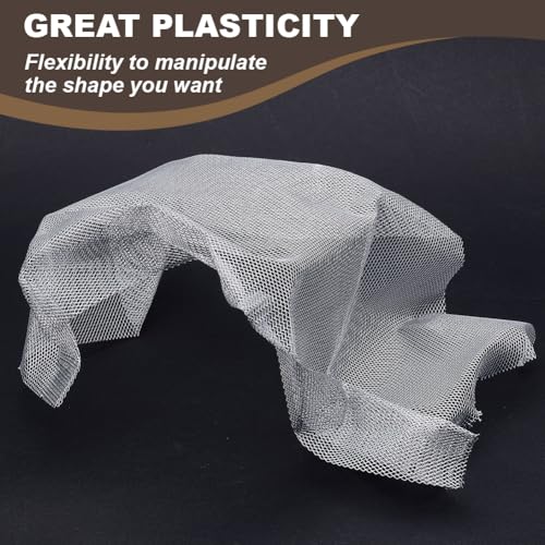 OLYCRAFT Aluminum Sculpting Wire Mesh 15.8 Inch by 16.4 Feet Metal Mesh Sheet Wire Meshes Roll for Sculpting Clay Craft 0.3mm Thick Sculpting Meshes Screen for Arts and Craft - size: 0.3mm Thick
