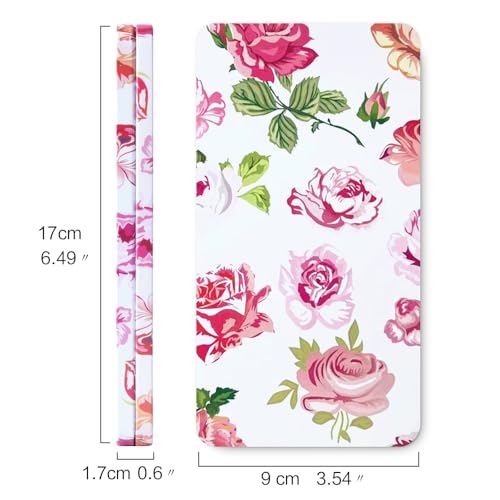 40 Empty Half Pans Watercolor Palette Tins Box with Magnetic Squares | 1.8ml Plastic Half Pan,Metal Paint Tray Palettes for Travel,Lightweight Portable,Watercolor Painting Mixing Tray.White Rose - color: White Rose, size: 40 Half Pans