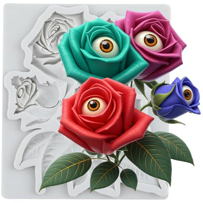 Rose Silicone Molds Rose Flower Polymer Clay Mold - color: Style M