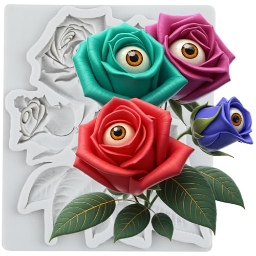 Rose Silicone Molds Rose Flower Polymer Clay Mold - color: Style M