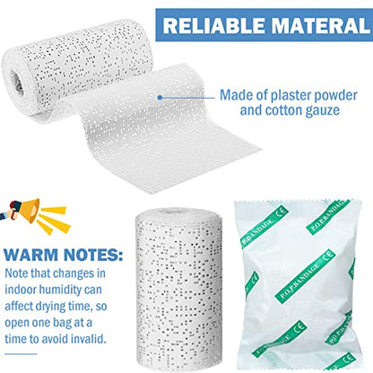 Treela Plaster Cloth Rolls Gauze Bandages Rolls Strips for Belly Casts, Scenery Molds, Mask Making, Art Projects, Body Casts, Craft Supplies(4 Inch x 118 Yard) - size: 4 Inch x 118 Yard