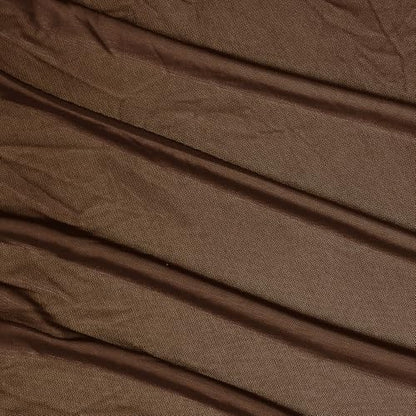 Manyshofu Brown Mesh Fabric by The Yard 4-Way Stretch, 60 Wide (1 Yard) - color: Brown, size: 1 Yard