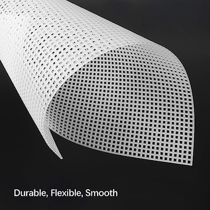 Pllieay 20 Pieces 7 Count Plastic Canvas Plastic Mesh Canvas Sheets | Eye Mesh for Embroidery, Acrylic Yarn Crafting, Knit and Crochet Projects(10.5 X 13.5 Inch) - color: 20Pcs